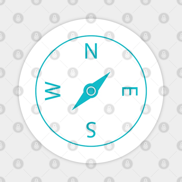 Compass Icon Magnet by THP Creative